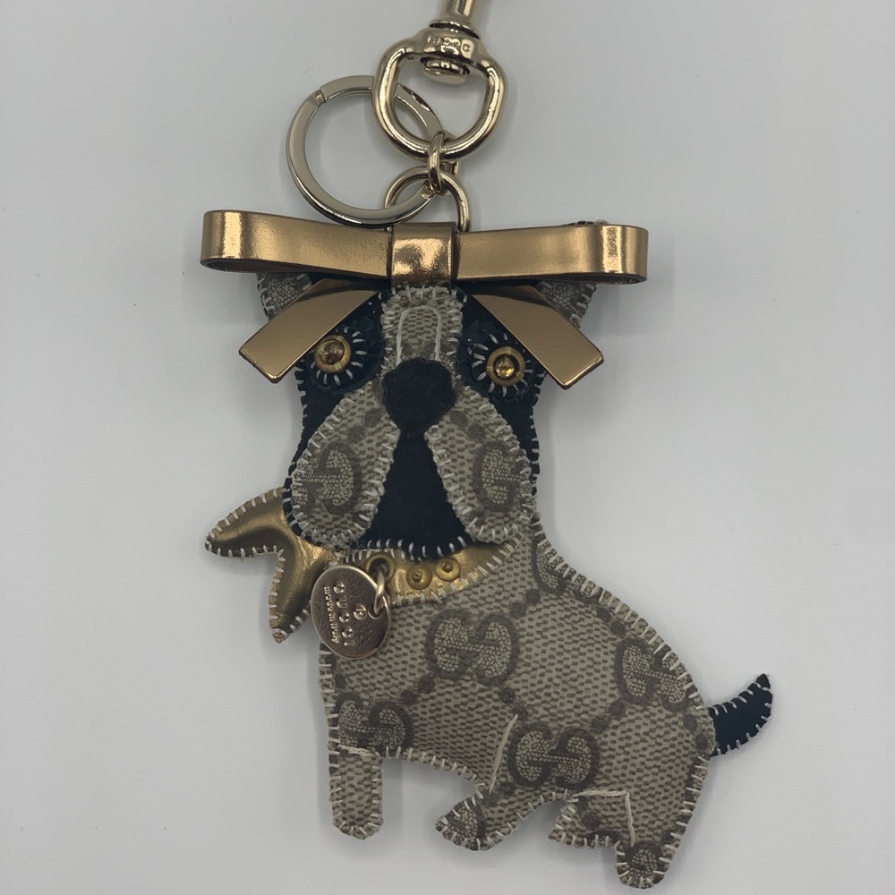 Gucci Guccioli Leroy French Bulldog Key Charm